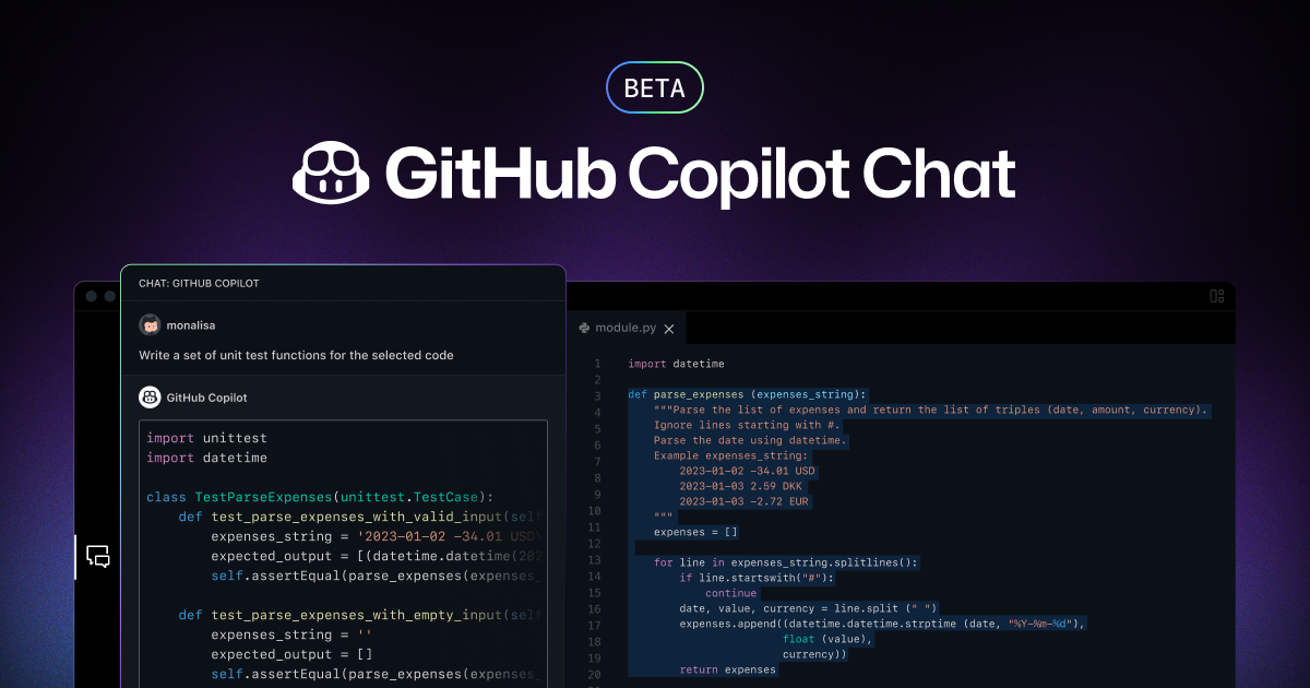 Screenshot of GitHub Copilot providing code suggestions within an IDE, with an overlay or sidebar indicating token usage