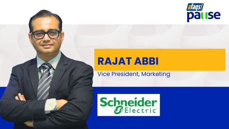 Rajat Abbi, Vice President of Marketing at Schneider Electric India, discussing AI strategies in marketing