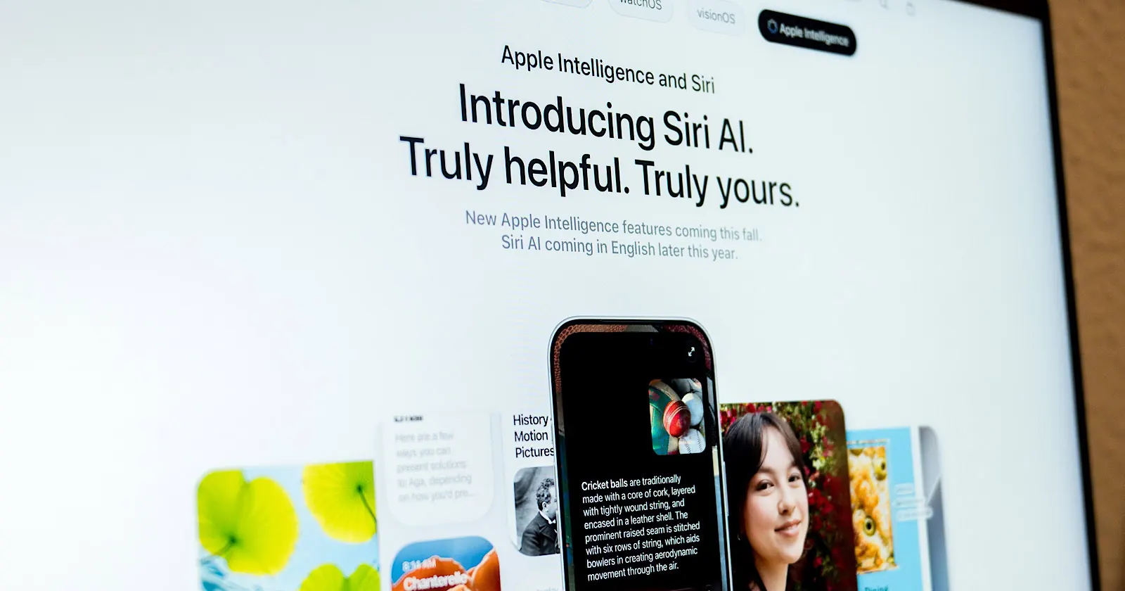 A user interacting with the new Apple Siri AI on an iPhone, with a subtle visual representation of Gemini's integration.