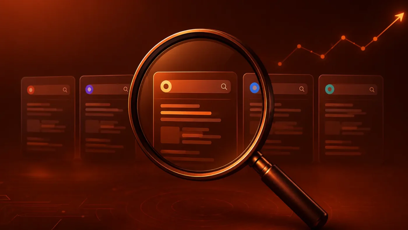A digital marketing professional looks at a dashboard displaying data from various AI search engines, highlighting the complexity of tracking AI citations.