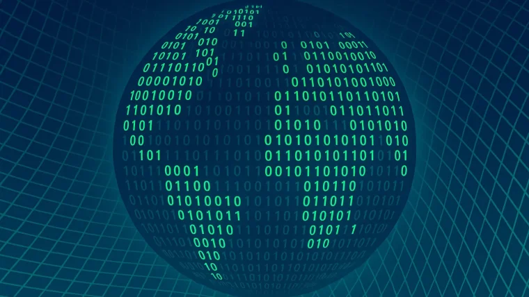 A conceptual image showing interconnected 3D models representing a simulated physical world, with subtle tech giants' logos in the background, illustrating the investment in