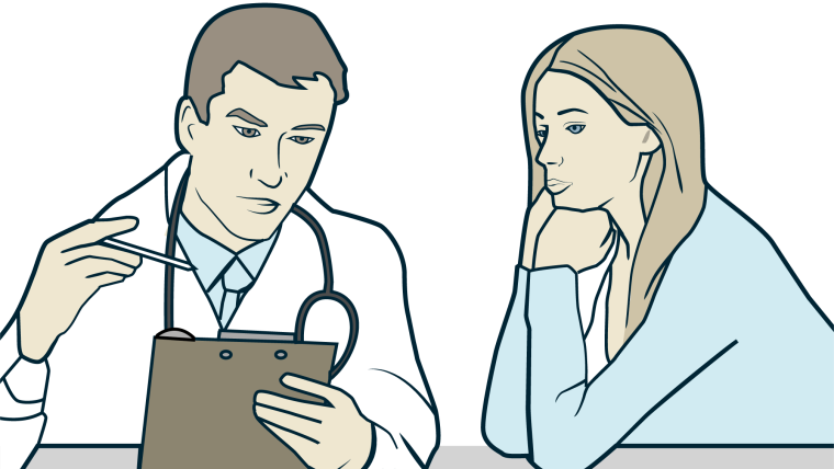 A doctor discussing research findings with a patient, highlighting the potential benefits of GLP-1 medications.