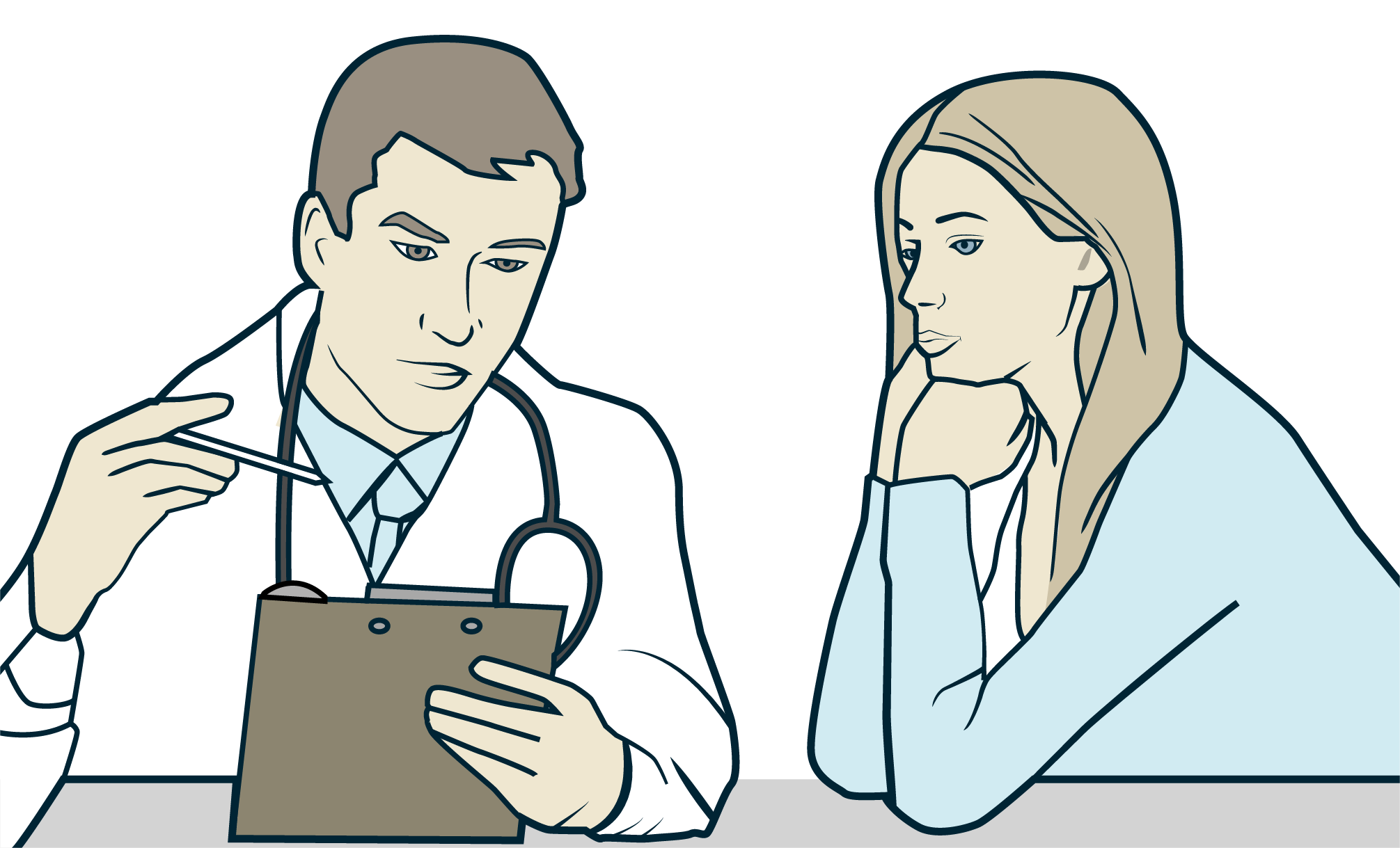 A doctor discussing research findings with a patient, highlighting the potential benefits of GLP-1 medications.