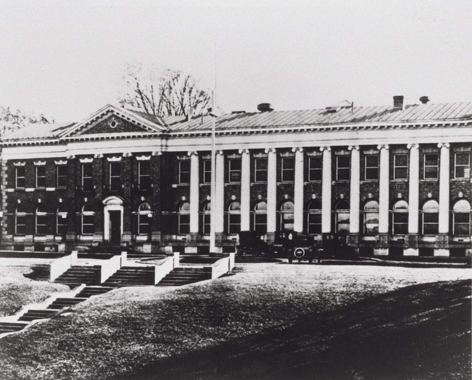 Exterior view of a building belonging to the National Institute of Allergy and Infectious Diseases (NIAID)