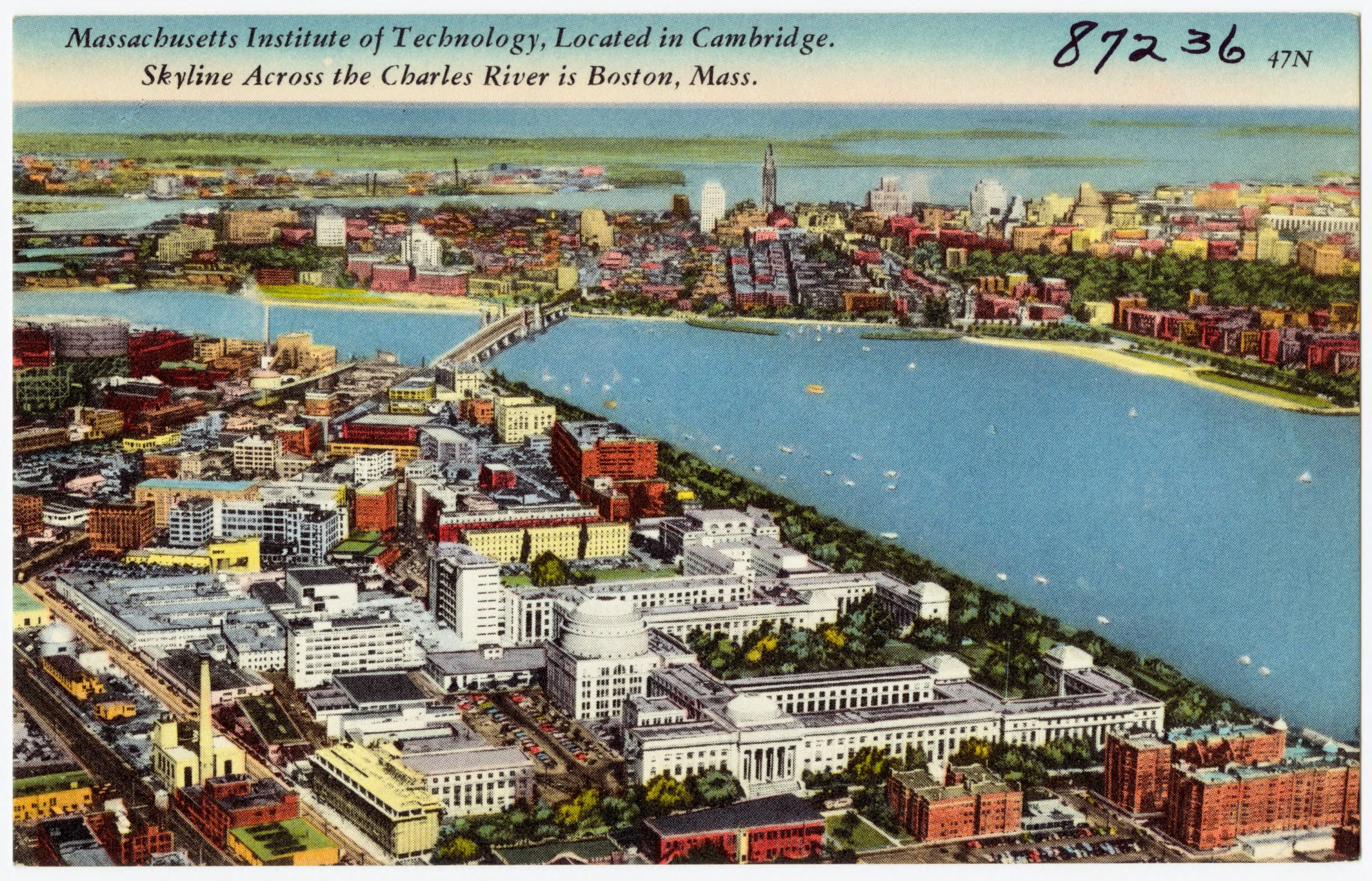 The campus of MIT or Harvard University in Cambridge, Massachusetts, representing a hub of higher education and innovation.
