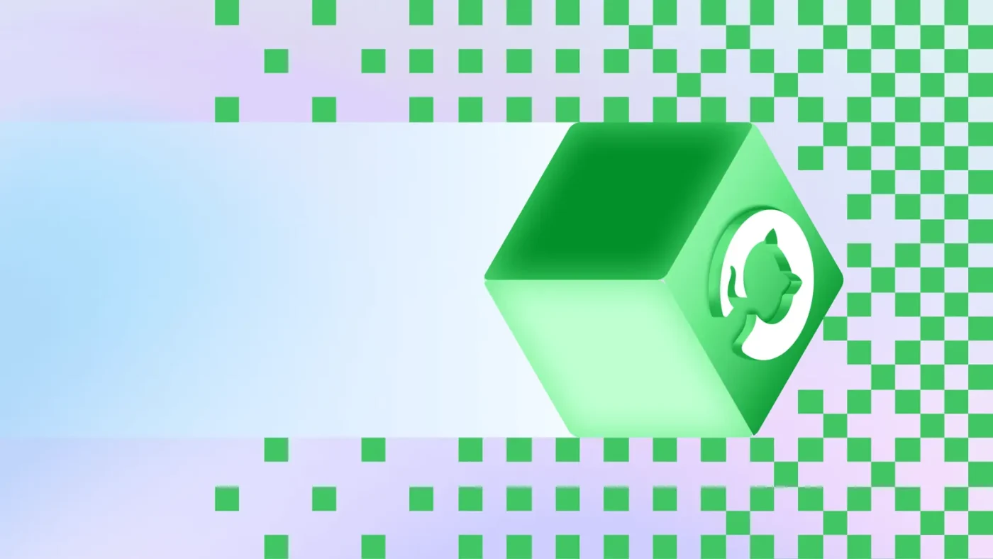 A graphic representing global collaboration and multilingual code repositories on GitHub.