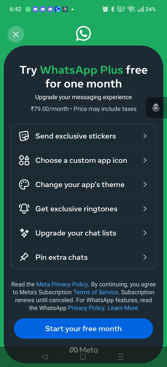 A split image showing the current WhatsApp interface on one side and a conceptual "WhatsApp Plus" interface on the other, with utility features emphasized.