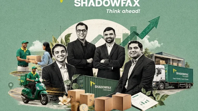 Shadowfax delivery motorcycle and ecommerce parcels in urban India