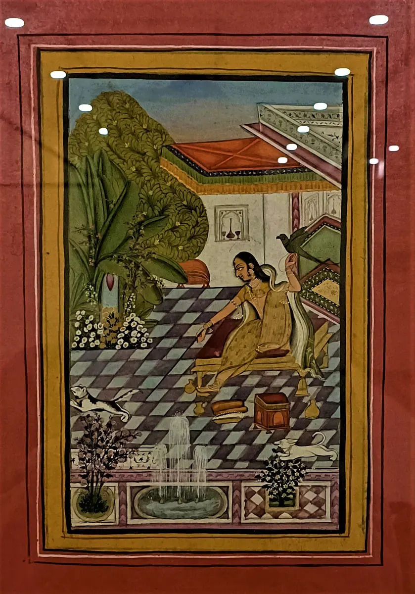 A graphic illustrating AI-generated search results alongside traditional organic listings, with a map of India subtly integrated into the background, emphasising data flow.