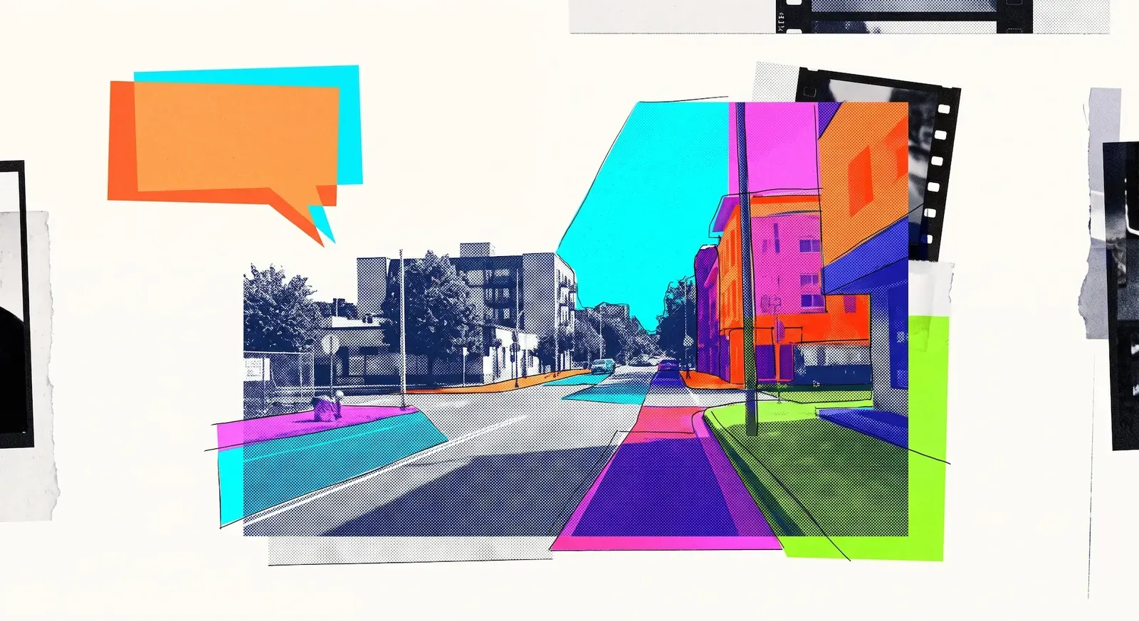 Abstract representation of an AI model analyzing video frames to perform computer vision tasks like depth estimation and object segmentation.