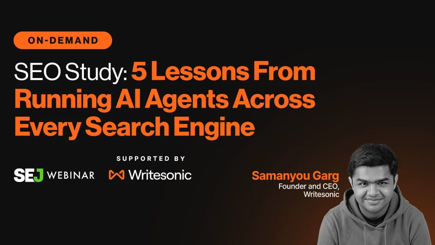 A digital interface showing AI agents working on SEO data and search results, with graphs illustrating lead growth.