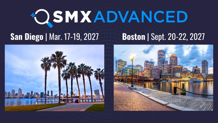 SMX Advanced conference event with audience and speakers on stage