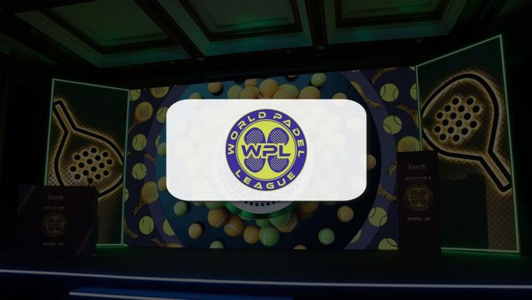 Padel players competing during a World Padel League match at DOME, SVP Stadium, Mumbai