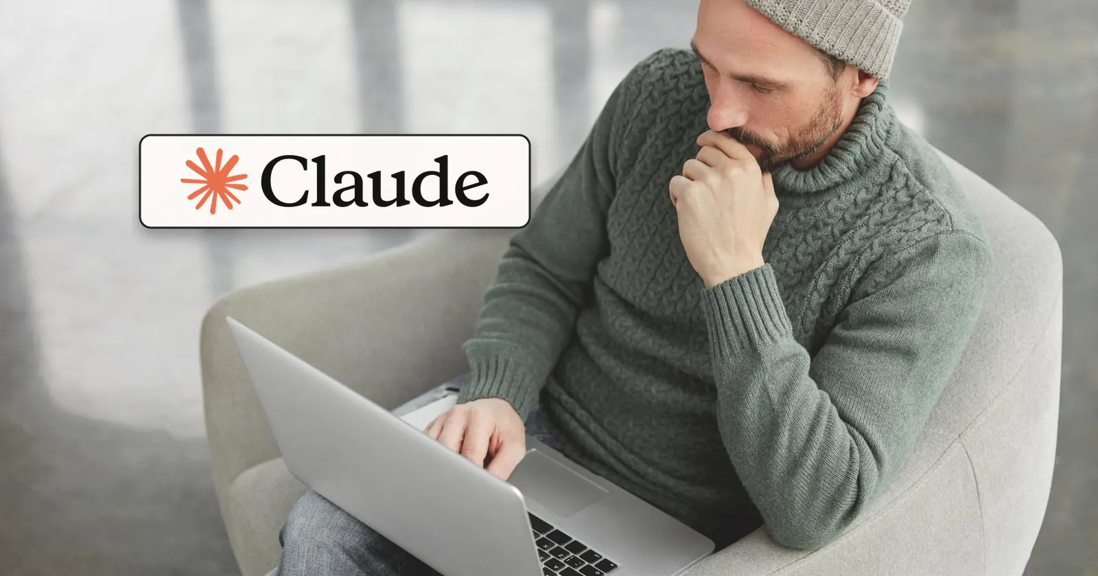 Claude AI chatbot interface displayed on a laptop with EU AI Act documents nearby