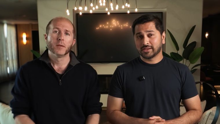 Dextr AI founders Sajid Shariff and Scott Arnold showcasing AI agent platform for hotel reservation and guest management automation