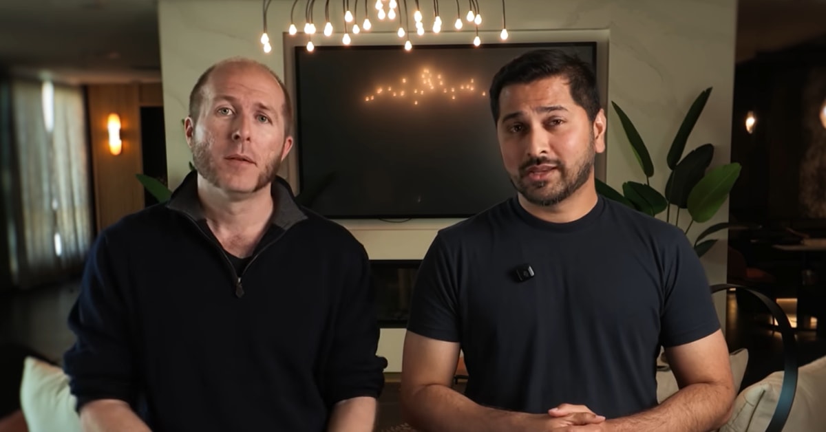 Dextr AI founders Sajid Shariff and Scott Arnold showcasing AI agent platform for hotel reservation and guest management automation